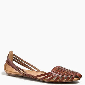 J.Crew Factory Basketweave d'Orsay flats